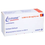 CLEXANE 6.000 I.E. 60mg/0,6ml Inj.-Lsg.i.e.F.-Sp. 10 St