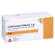 CEFTRIAXON Hikma 1 g Pulver z.Her.e.Inj.o.Inf.Lsg. 10 St