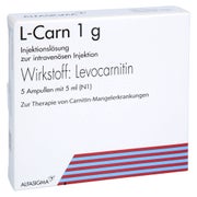 L-carn 1 g Injektionslösung Ampullen 5X5 ml