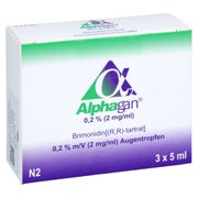 Alphagan 0,2% m/V 2 mg/ml Augentropfen 3X5 ml