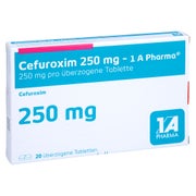 CEFUROXIM 250 mg-1A Pharma überzogene Tabletten 20 St