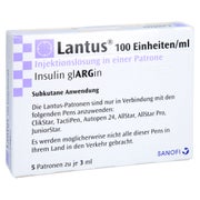 LANTUS 100 E/ml Injektionslösung i.e.Patrone 5X3 ml