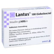 LANTUS 100 E/ml 10X3 ml