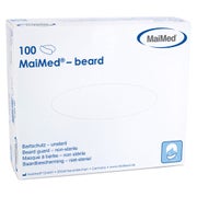 Maimed Beard Bartschutz weiß aus Vlies 100 St