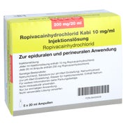 ROPIVACAINHYDROCHLORID Kabi 10 mg/ml Inj.-Lsg. 5X20 ml