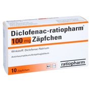 Diclofenac-ratiopharm 100 mg Zäpfchen 10 St