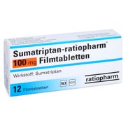 SUMATRIPTAN-ratiopharm 100 mg Filmtabletten 12 St