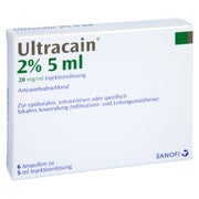 ULTRACAIN 2% Injektionslösung in einer Ampulle 6X5 ml