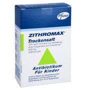Zithromax Trockensaft Kinder bis 25 kg 15 ml