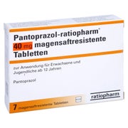 PANTOPRAZOL-ratiopharm 40 mg magensaftr.Tabletten 7 St