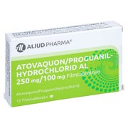 ATOVAQUON/Proguanilhydrochlorid AL 250mg/100mg FTA 12 St
