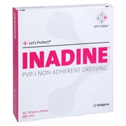 Inadine Salbengaze m. PVP Iod. 9,5x9,5cm 25 St