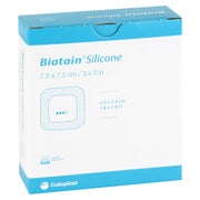 Biatain Silikon Schaumverband 7,5x7,5 cm 10 St