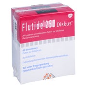FLUTIDE 250 Diskus einzeldos.Plv.z.Inhalat. 2X60 St