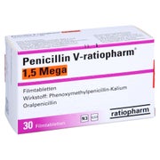 PENICILLIN V-ratiopharm 1,5 Mega Filmtabletten 30 St