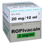 ROPIVACAIN B.Braun 2 mg/ml Injektionslösung 20X10 ml
