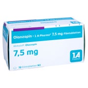OLANZAPIN-1A Pharma 7,5 mg Filmtabletten 70 St
