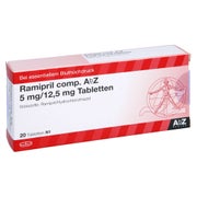 RAMIPRIL comp. AbZ 5 mg/12,5 mg Tabletten 20 St