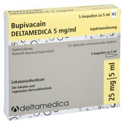 BUPIVACAIN DELTAMEDICA 5 mg/ml Inj.-Lsg.Glasamp. 5X5 ml