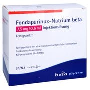 FONDAPARINUX-Natrium beta 7,5mg/0,6ml Inj.-L.F.-Sp 20 St