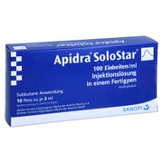 APIDRA 100 E/ml SoloStar Inj.-Lsg.i.e.Fertigpen 10X3 ml