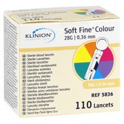 SOFT FINE Colour Lanzetten 28 G 0,36 mm 110 St