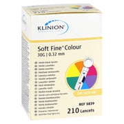 SOFT FINE Colour Lanzetten 30 G 0,32 mm 210 St