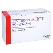 TEVETEN Plus HCT 600 mg/12,5 mg Filmtabletten 98 St