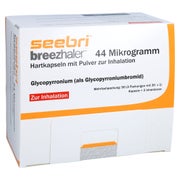 SEEBRI Breezhaler 44 Mikrogramm Hartk.m.Plv.z.Inh. 3X30 St
