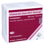 IRBESARTAN plus HCT Hennig 300 mg/12,5 mg Filmtab. 98 St