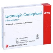 LERCANIDIPIN Omniapharm 20 mg Filmtabletten 28 St
