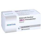 Produktabbildung: Sildenafil Zentiva 100 mg Filmtabletten 24 St