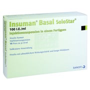 INSUMAN Basal 100 I.E./ml SoloStar Fertigpen 10X3 ml