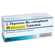 L-THYROXIN-Na-ratiopharm 25 Mikrogramm Tabletten 100 St