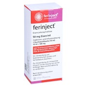 FERINJECT 50 mg Eisen/ml Injektions-/Infusionslsg. 10 ml