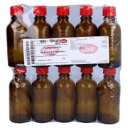 Tropfflasche 50 ml braun m.Einsatz+Versc 10 St