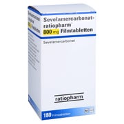 SEVELAMERCARBONAT-ratiopharm 800 mg Filmtabletten 180 St