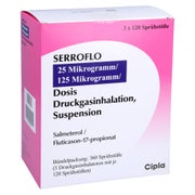 SERROFLO 25 µg/125 µg 3x120 Hub Dosieraerosol 3 St
