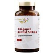 Produktabbildung: Chaga PILZ Extrakt 500 mg Kapseln 100 St