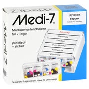 Produktabbildung: MEDI 7 Medikamentendos.f.7 Tage weiß rus 1 St