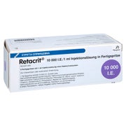 RETACRIT 10.000 I.E./1,0 ml Inj.-L.i.e.Fertigspr. 6 St