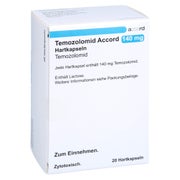 TEMOZOLOMID Accord 140 mg Hartkapseln Sachets 20 St