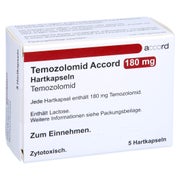 TEMOZOLOMID Accord 180 mg Hartkapseln Sachets 5 St
