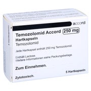 TEMOZOLOMID Accord 250 mg Hartkapseln Sachets 5 St