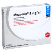 MEAVERIN 0,5% 5 mg/ml Inj.-Lsg.25 mg/5 ml Glasamp. 5X5 ml