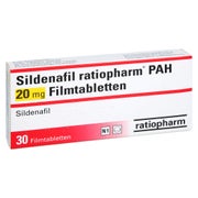 SILDENAFIL ratiopharm PAH 20 mg Filmtabletten 30 St