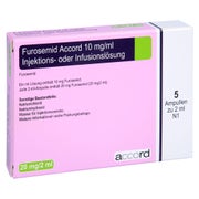 FUROSEMID Accord 10 mg/ml Inj.-/Inf.-Lsg.Amp. 5X2 ml