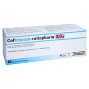 CEFTRIAXON ratiopharm 2,0 g Plv.z.H.e.Infus.-Lsg. 10 St
