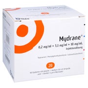 MYDRANE 0,2 mg/ml + 3,1 mg/ml + 10 mg/ml Inj.-Lsg. 20 St