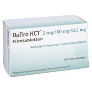DAFIRO HCT 5 mg/160 mg/12,5 mg Filmtabletten 98 St